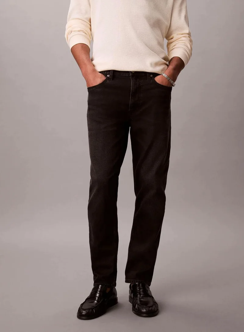 Calvin Klein AVERY BLACK STONE Classic Tapered Jeans for Men | Best Price UAE