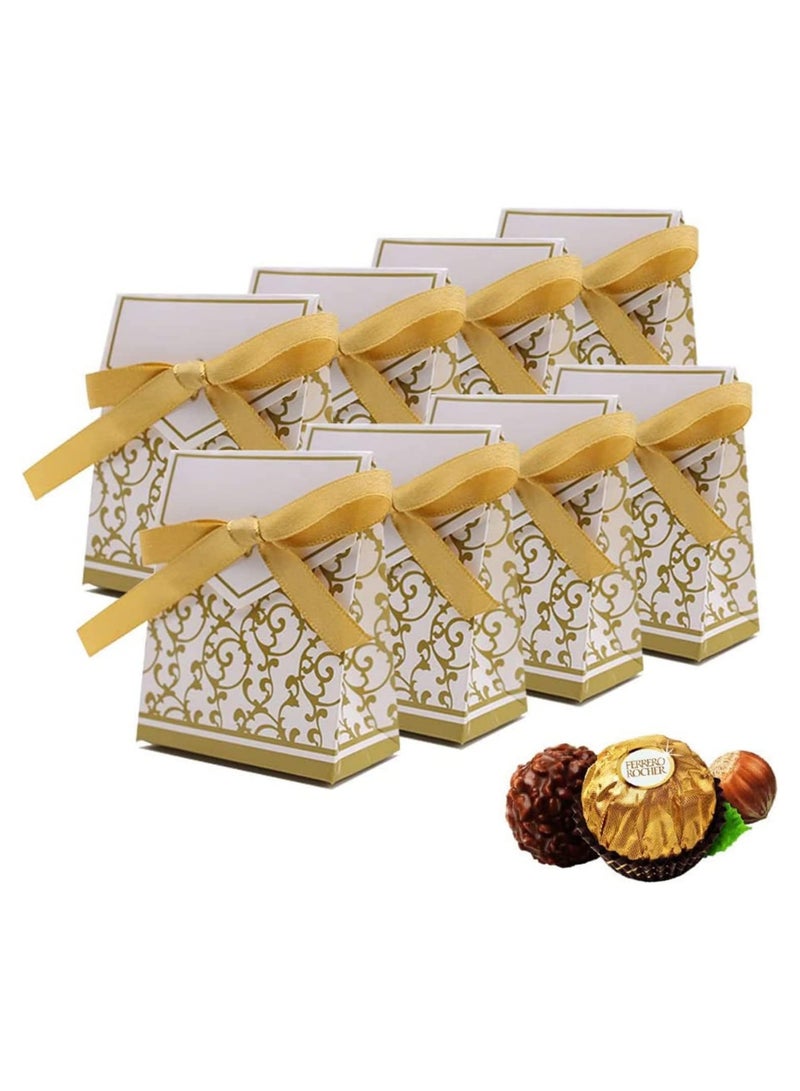 general Wedding Gift Bags, 20PCS Thank You Gift Boxes Candy Boxes with Wedding Bridal Shower Baby Shower Birthday Party Decoration Ribbon - Image 1