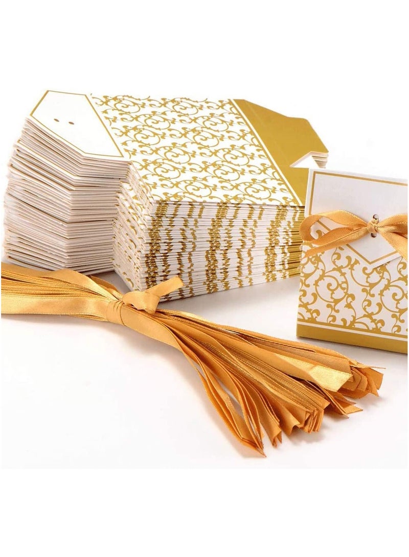 general Wedding Gift Bags, 20PCS Thank You Gift Boxes Candy Boxes with Wedding Bridal Shower Baby Shower Birthday Party Decoration Ribbon - Image 3