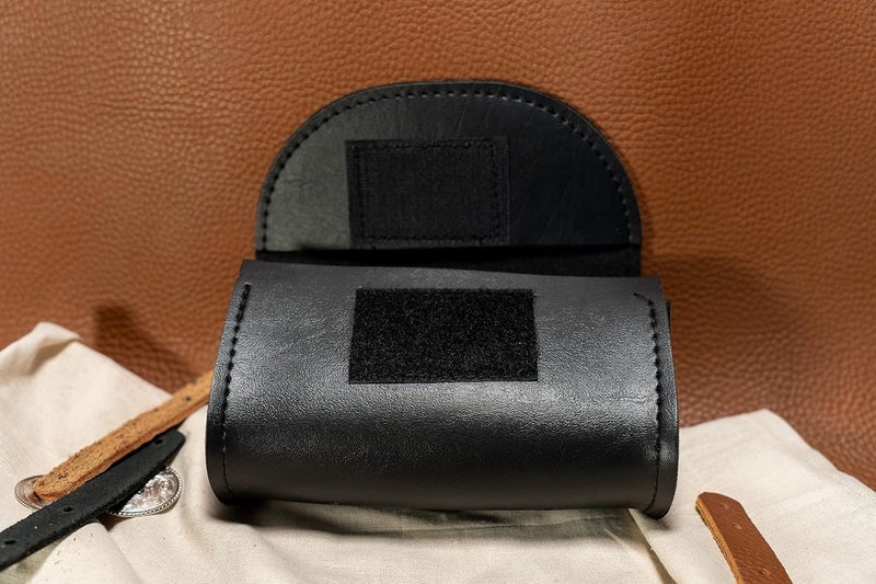 Dowco Willie & Max Synthetic Leather Motorcycle Windshield Bag - Black, Universal Fit - Image 4