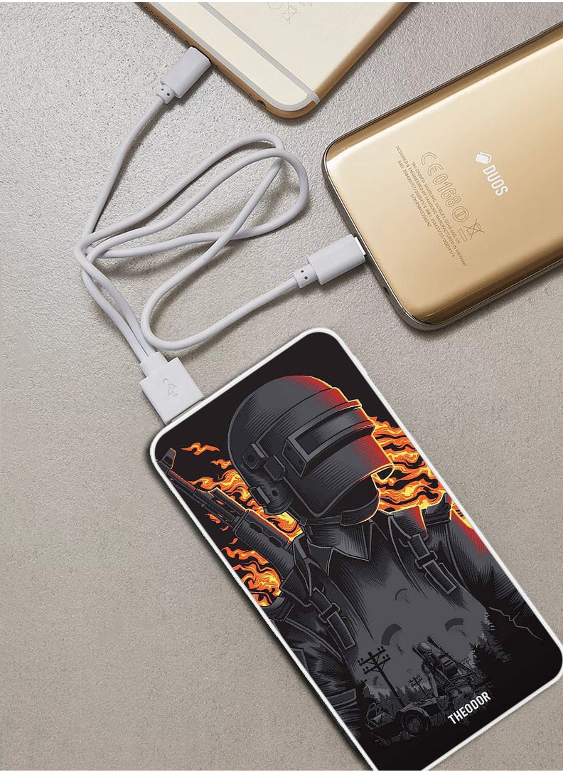 Theodor - 10,000 mAh Super Fast Charging Ultra Compact Power Bank with Quick Charge & Power Delivery, Portable Charger For iPhone and Android Pubg War - Image 1