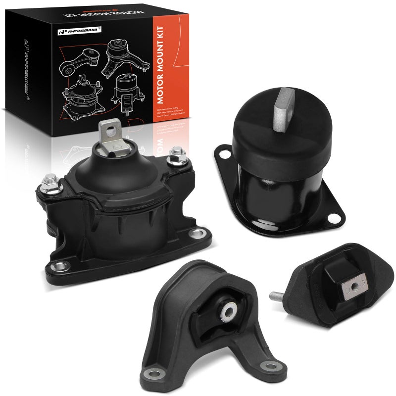APremium 4PCS Engine Motor Mount and Transmission Mount Set Compatible with Honda Accord 20082012 Acura TSX 20092014 24L Manual Transmission Replace 50820TA0A01