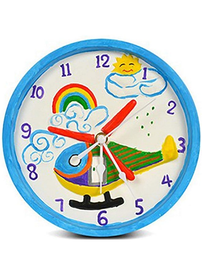 Webby Colorful DIY Paint Your Working Clock with Sea World Theme - Image 3