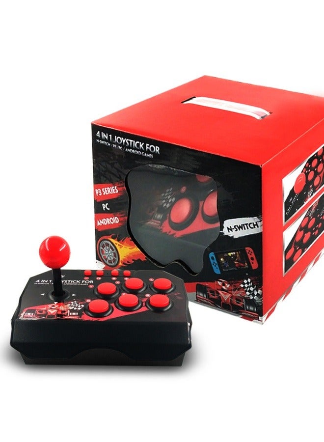 Suitable for Switch pc p3 Android TV game controller King of Fighters Street Fighter double wired fighting joystick - Image 1