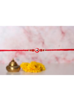 CHERKRAFT Evil Eye Lumba Rakhi Set For Brother/Bhaiya Bhabhi Rakshabandhan Rakhi Thread - 04  - Image 2