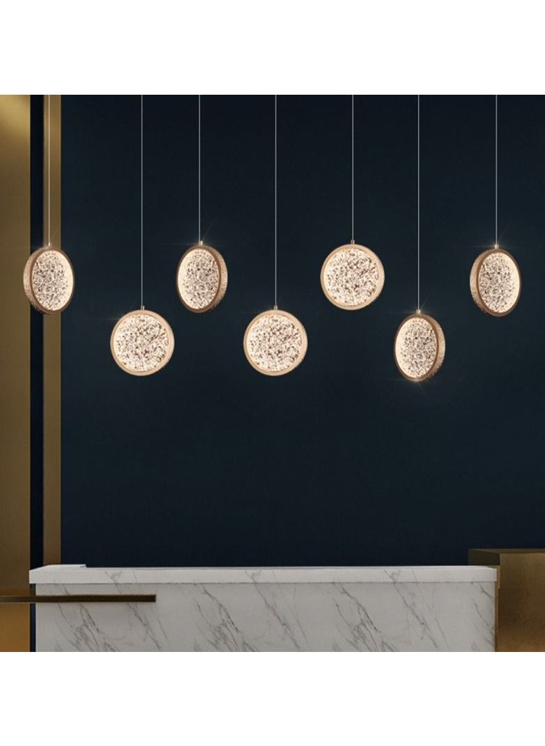 Round Crystal Chandelier with Three Lights