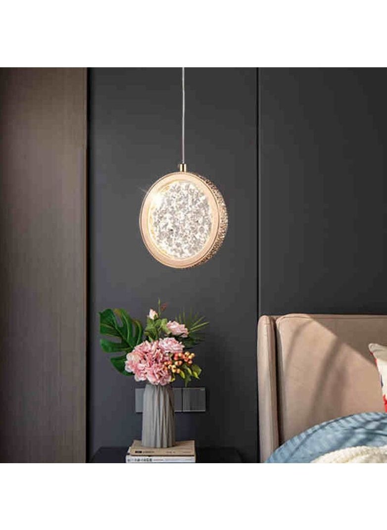 C M E Round Crystal Chandelier with Three Lights  - Image 1