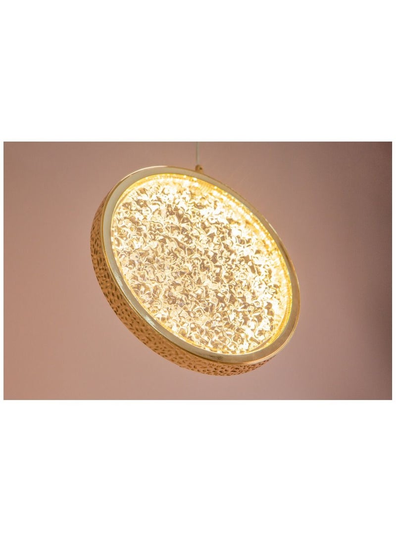 C M E Round Crystal Chandelier with Three Lights  - Image 4