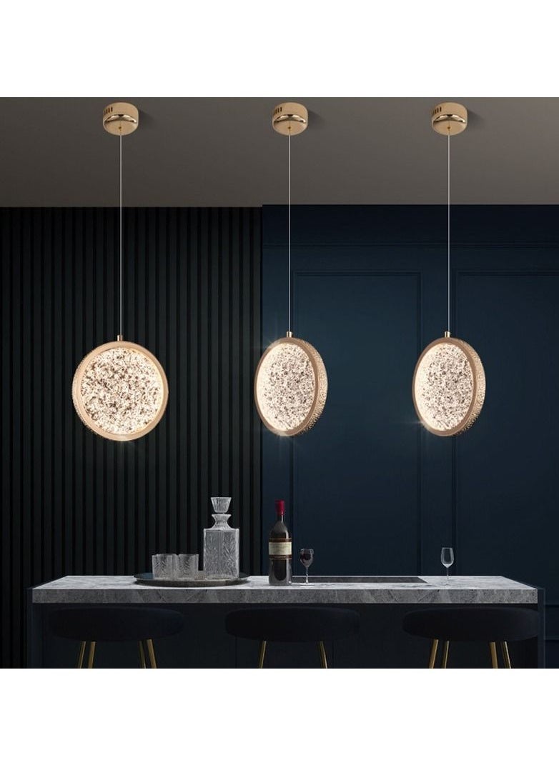 Round Crystal Chandelier with Three Lights