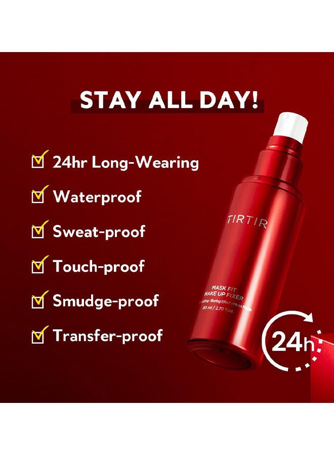 TIRTIR TIRTIR Mask Fit Make-Up Fixer, 24H Long Lasting Makeup Finishing Setting Spray, Lightweight And Non-Greasy, 80ml / 2.7 Fl Oz - Image 3