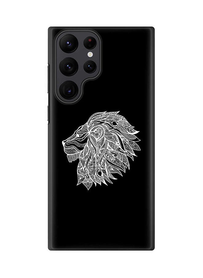 Stylizedd - Case for Samsung Galaxy S22 Ultra 5G Snap Case Slim Snap Classic Series Shield Matte Finish Print - Lion Abstract - Image 1