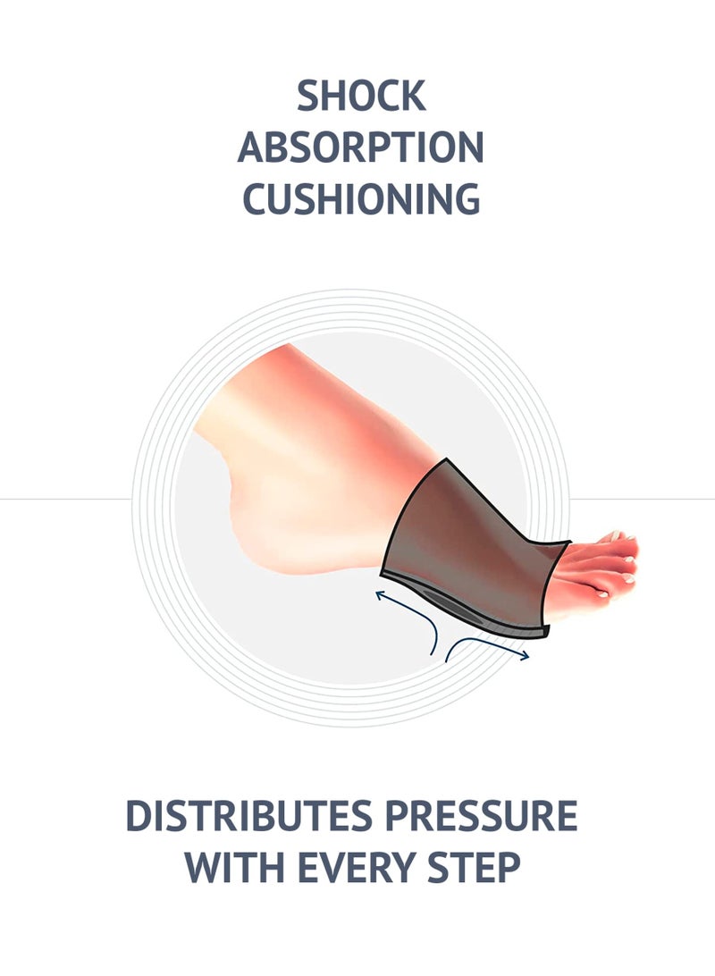 Silicone Forefoot Pads (Black) - 2-Pack Ball of Foot Cushions for Running, Dress Shoes & Boots | Anti-Slip, Shock Absorption & Blister Prevention - Image 5