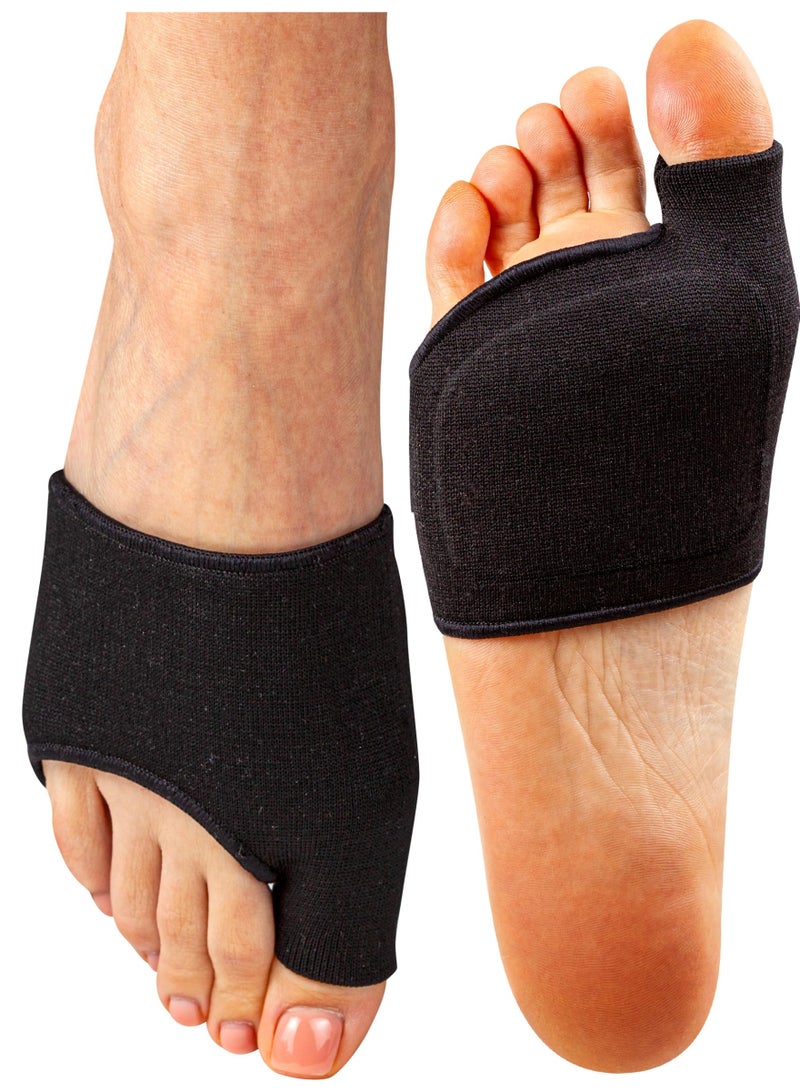 Silicone Forefoot Pads (Black) - 2-Pack Ball of Foot Cushions for Running, Dress Shoes & Boots | Anti-Slip, Shock Absorption & Blister Prevention - Image 4