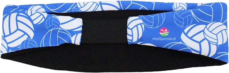 MadSportsStuff Crazy Volleyball Headband with Volleyball Logos - Image 3