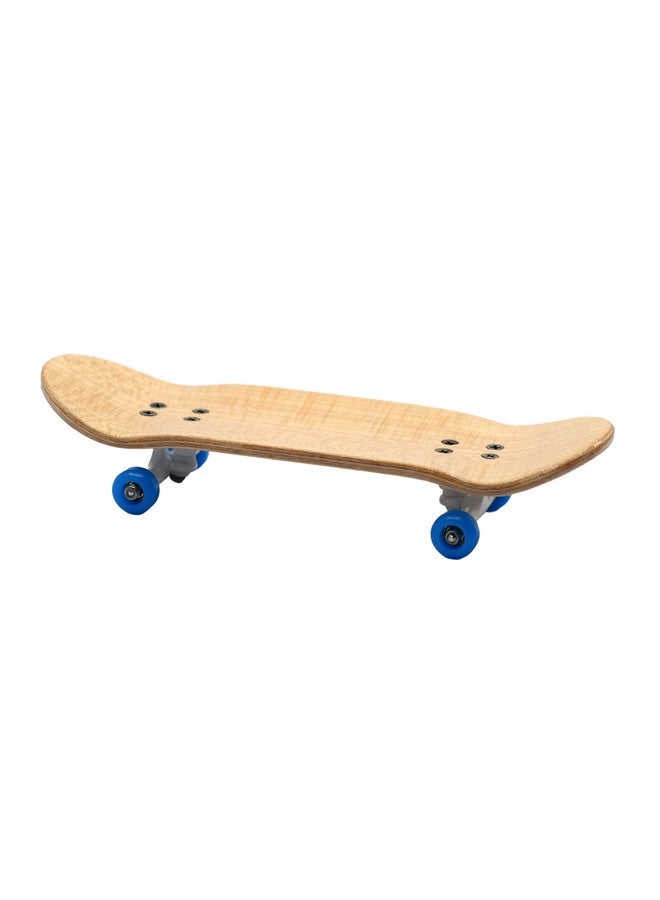 Teak Tuning Complete Fingerboard Waves Edition - Premium, Heat Transfer Graphic - Pro Shape & Size - Bearing Wheels, Pro Trucks, 61A Pro Duro Bushings - 34mm x 97mm Deck - Image 3