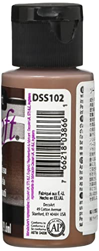 DecoArt DSS102-26 SoSoft Fabric Acrylics Paint, 1-Ounce, Brown - Image 3