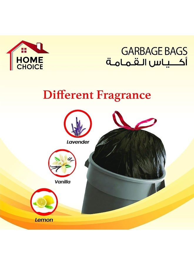 HOME CHOICE 79 جالون، عبوة من 20 قطعة، حجم 120*140 سم (10 أكياس قمامة × 2 عبوات) ، أكياس قمامة قابلة للتحلل البيولوجي الثقيلة، بطانات سلة المهملات - Image 4