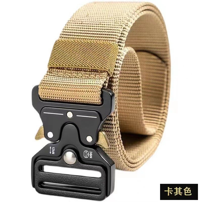 Tactical Cobra Belt Mens Outdoor Nylon Buckle Black  - Image 2