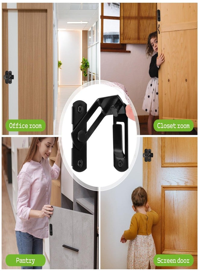 AUGHOA Barn Door Lock, 90 Degree Door Lock, Flip Door Sliding Latch, Angle Door Latch Buckle, Bi-Fold Door Lock for Bathroom, Sliding Door, Window, Garden, Garage, Outdoor - Image 5