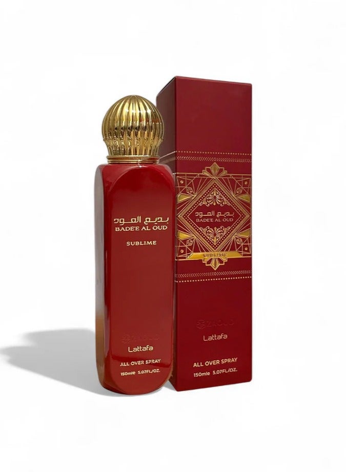 LATTAFA BADEE AL OUD SUBLIME ALL OVER SPRAY, 150ML - Image 1