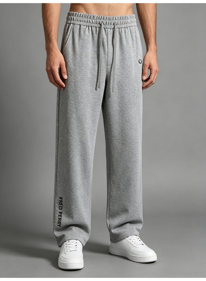 Fred Perry wheat ear stereo LOGO straight wide-leg pants for men and women with loose casual drape sweatpants. - Image 1