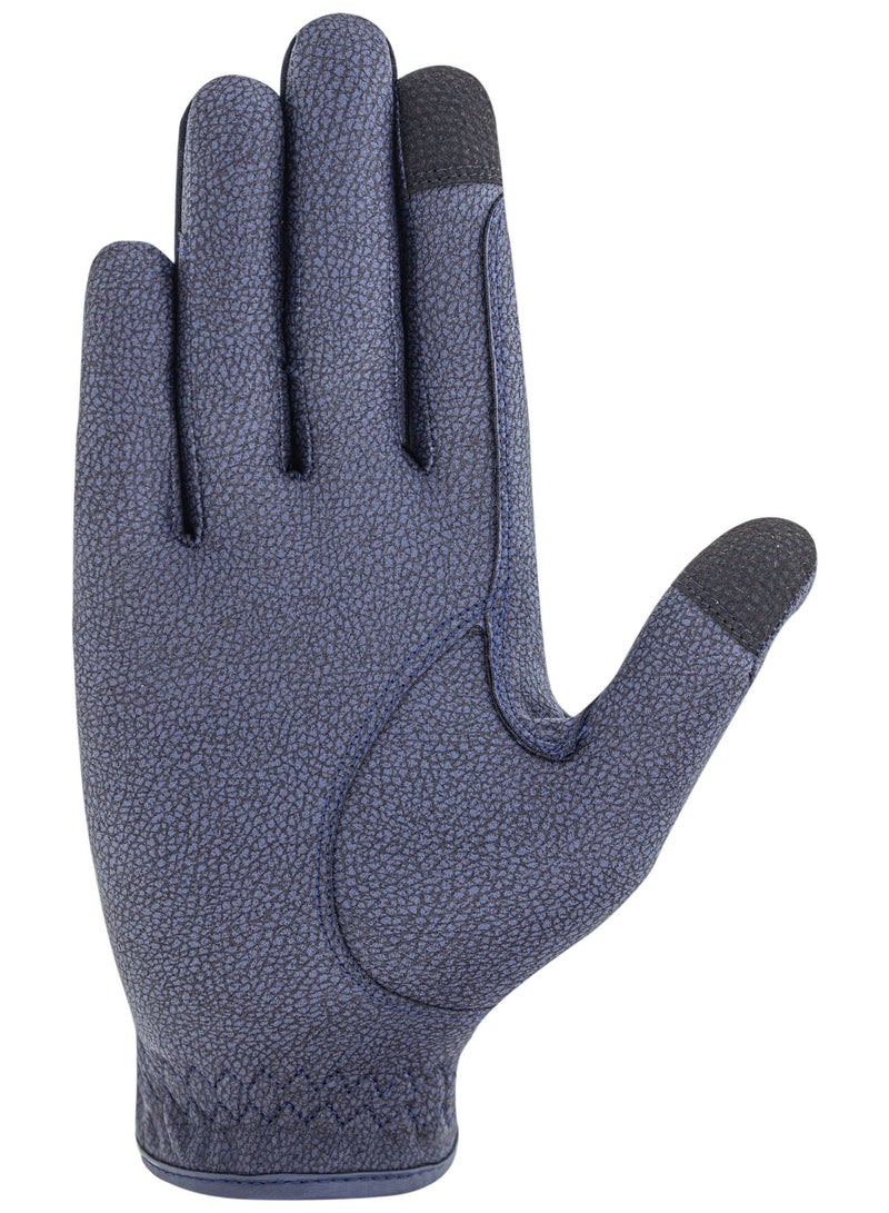 رويال رايدرز ROYAL RIDERS® 3945 Sero-Grip JP قفازات ركوب الخيل الفاخرة بنسيج سيرينو الياباني للرجال والنساء - #10063945 (كحلي) - Image 3