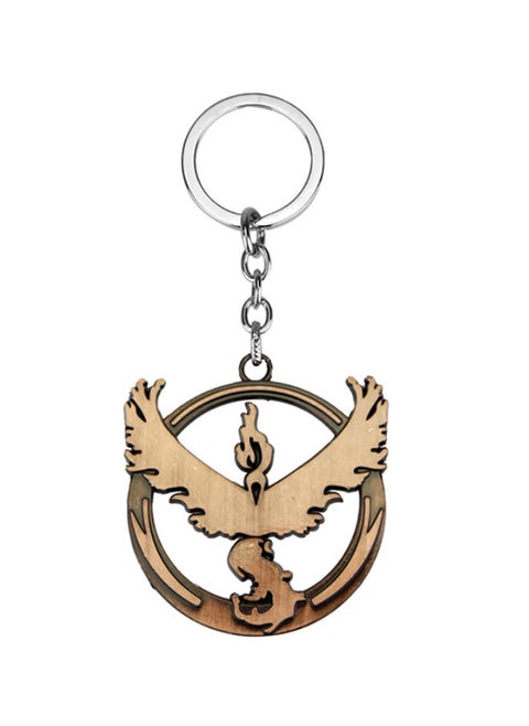 Pokemon Go Frozen Flamingo Bird Lightning Sign Keychain