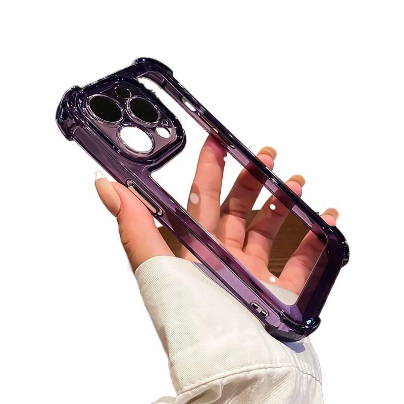 غطاء واقي | مقاوم للصدمات لـ iPhone 14 / 14 Plus / 14 Pro / 14 Pro Max | بنفسجي سيليكون | حماية من السقوط - Image 1