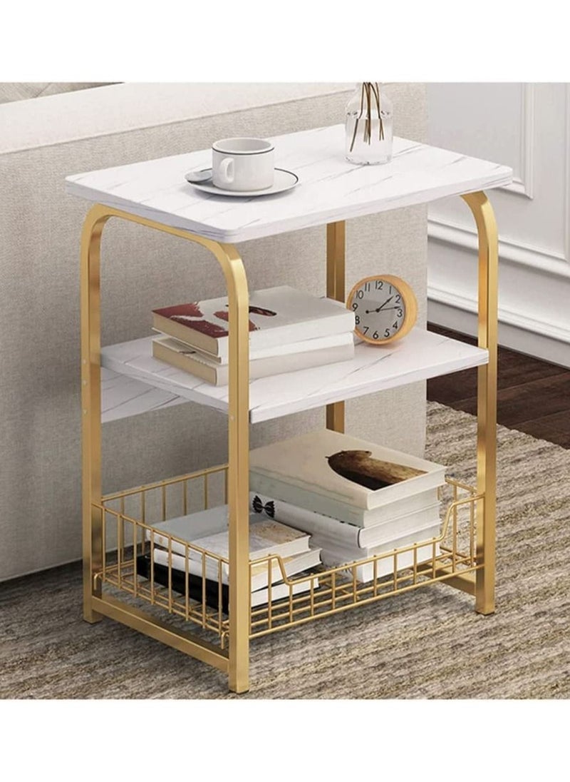 DubaiGallery - Coffee table sofa side table storage cabinet marble table side cabinet bedside table display table storage table movable table - Image 1