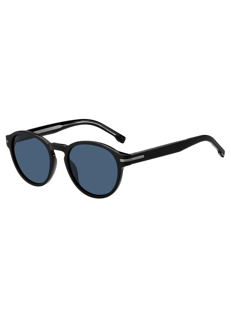 BOSS Men's UV Protection Sunglasses Boss 1506/S Black 45.1 - Lens Size: 52 Mm