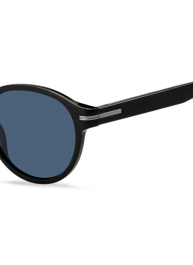 بوس Men's UV Protection Sunglasses Boss 1506/S Black 45.1 - Lens Size: 52 Mm