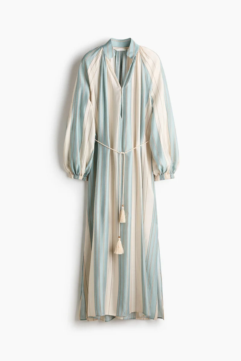 H&M  Oversized tie-belt dress for Women | Best Price UAE