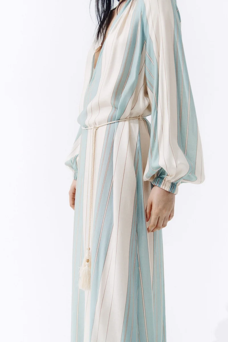 H&M  Oversized tie-belt dress for Women | Best Price UAE