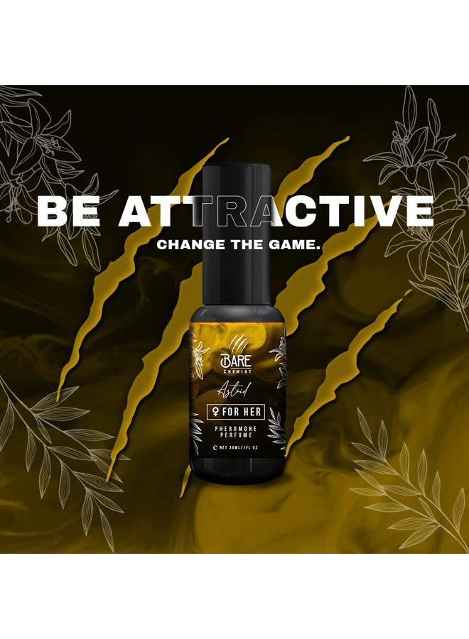 Bare Chemist Astrid Pheromone Perfume for Women [Attraction Formula] - Oil Perfume Infused with Pheromones for Her [Long Lasting Formula] 1oz. - Sweet, Vanilla, Floral, Spice - Image 3