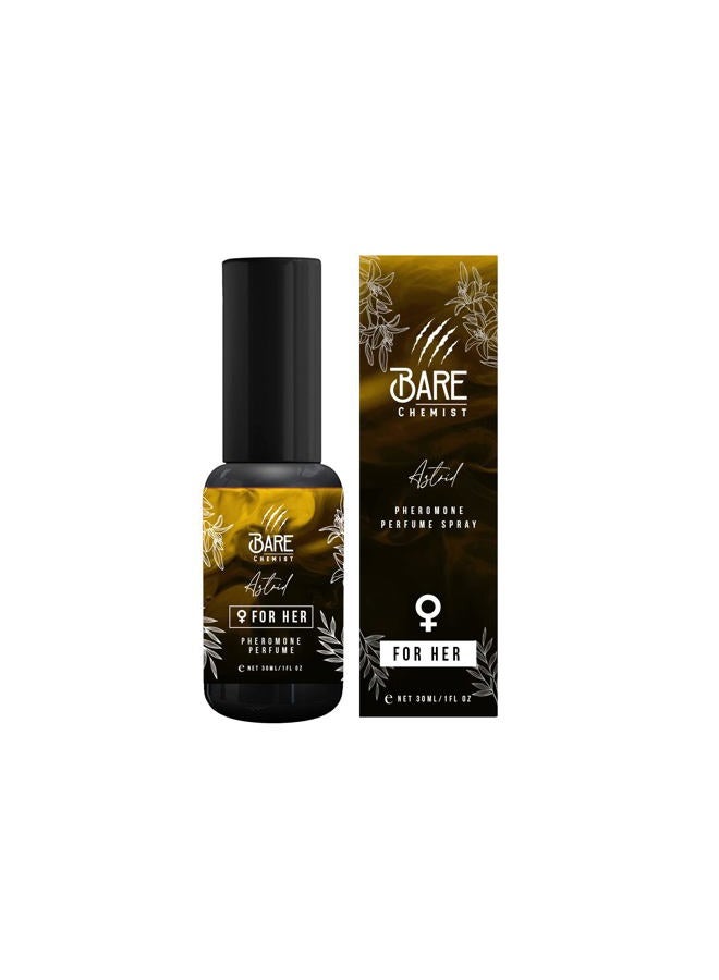 Bare Chemist Astrid Pheromone Perfume for Women [Attraction Formula] - Oil Perfume Infused with Pheromones for Her [Long Lasting Formula] 1oz. - Sweet, Vanilla, Floral, Spice - Image 1