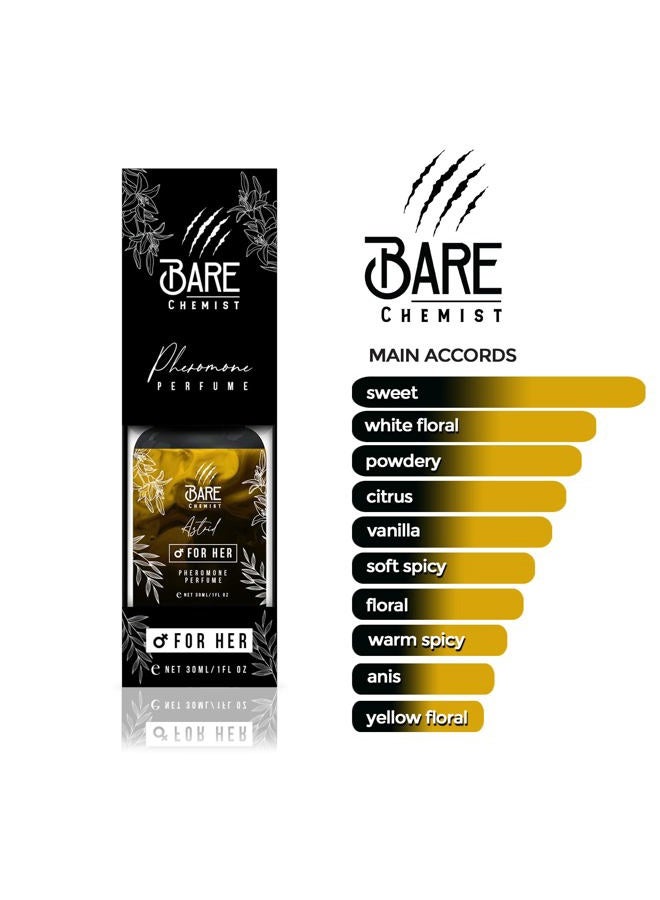 Bare Chemist Astrid Pheromone Perfume for Women [Attraction Formula] - Oil Perfume Infused with Pheromones for Her [Long Lasting Formula] 1oz. - Sweet, Vanilla, Floral, Spice - Image 2