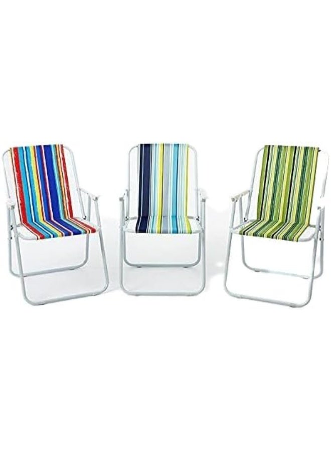 جو تو كامبس 3 قطع من كراسي التخييم بمقبضين بتصميم عشوائي - Image 1