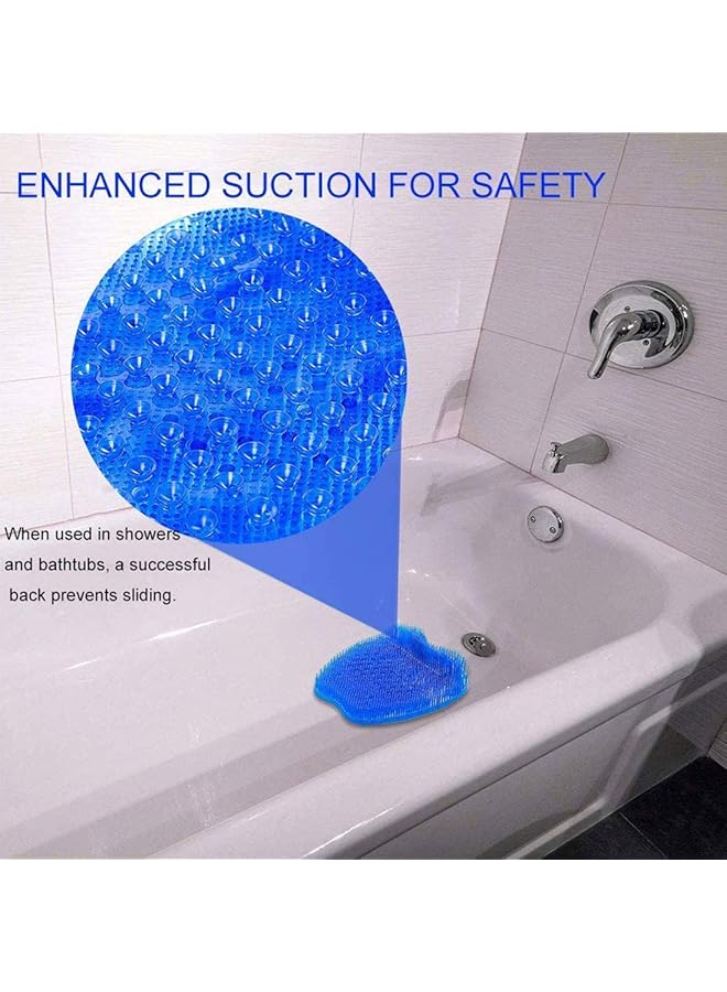 erorex Shower Foot Scrubber Massager Cleaner Wash Foot Bath Massage Cushion Bathroom Suction Cup Silicone Non Slip Massage Pad Improves Foot Circulation And Reduce Foot Pain Calusses Remover - Image 3