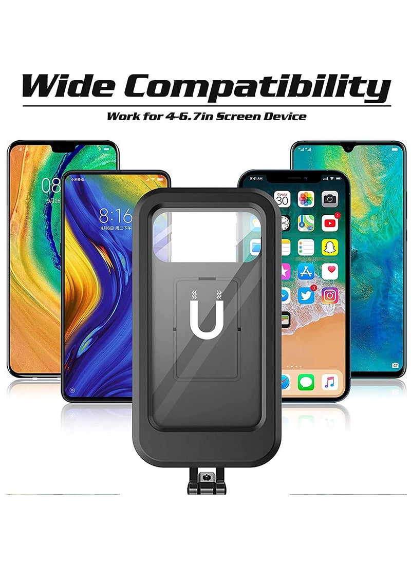 KASTWAVE Bike Phone Holder, Motorcycle Phone Mount, Motorcycle Handlebar Cell Phone Clamp, 360¡ã Adjustable Universal, Scooter Phone Clip for Phone 11 / Phone 11 Pro Max and More 4.7" - 6.8" Cellphone  - Image 5
