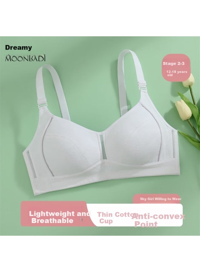 Moonbadi Teenage Bra For Girls 12-18 Years Old, Thin And Breathable, High Elasticity, Non-leakage, No Pressure Bra For Junior High And High School Students - Image 1