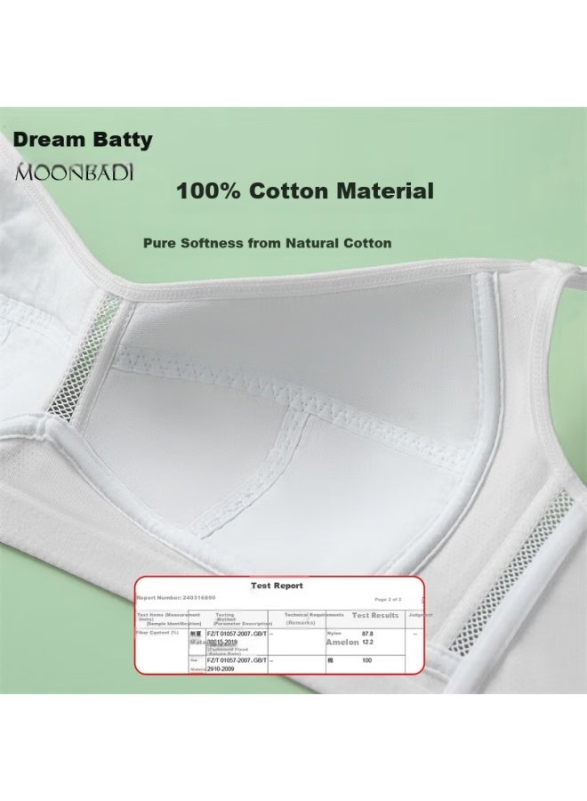Moonbadi Teenage Bra For Girls 12-18 Years Old, Thin And Breathable, High Elasticity, Non-leakage, No Pressure Bra For Junior High And High School Students - Image 3