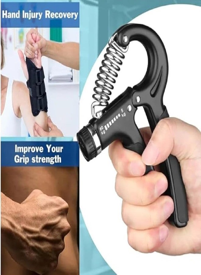 MOHILAA Adjustable Hand Grip Strengthener for Hand Exercise - Non-Slip Grip Trainer for Athletes, Kids,Therapy, Fitness - Hand Gripper Tool, Plastic Build - Image 3