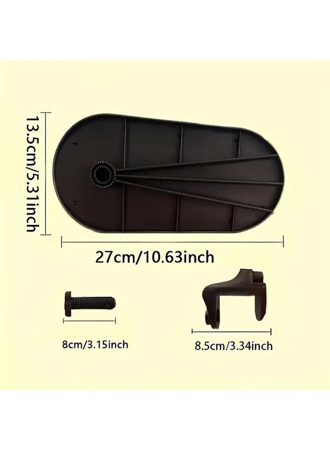 ساند معصم وذراع أسود مريح لدعم الكوع للكراسي المكتبية لتخفيف الآلام - Image 3