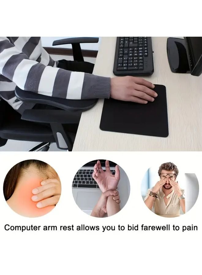 ساند معصم وذراع أسود مريح لدعم الكوع للكراسي المكتبية لتخفيف الآلام - Image 5