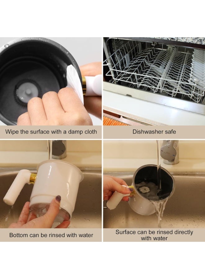 Stanew Electric Milk Frother, 4 in 1 Electric Milk Steamer, Milk Frother Can Produce 160 ML Creamy Milk Foam and 430 ml Hot Milk, Automatic Hot Chocolate, Frother Electric for Coffee Latte Cappuccino - Image 4