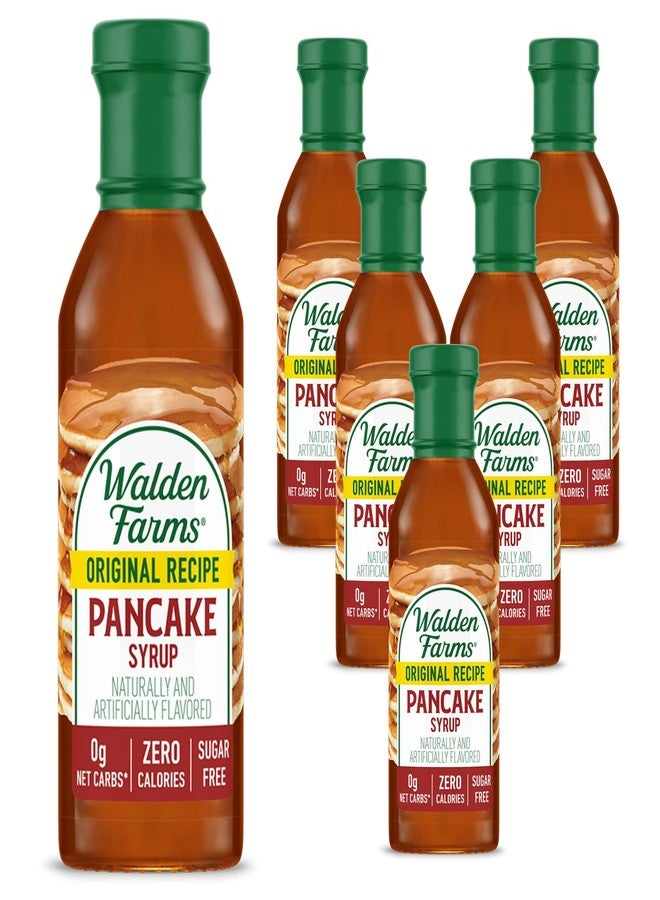 Walden Farms Original Recipe Pancake Syrup, Zero Calories, Vegan, Kosher, Keto Friendly, Gluten Free, 12 Fluid Ounce (Pack of 6) - Image 1