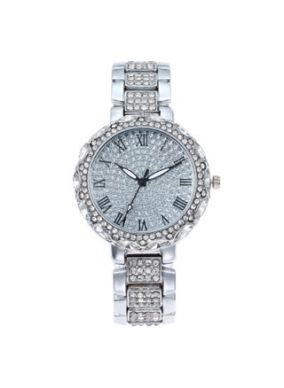 Fashionable Roman Rhinestone Starry Ladies Quartz Watch Silver - pzsku/Z4ACFBC670BFE8DEEFB68Z/45/1746230205/5296cde0-fc20-4ef7-a914-f026232f0402