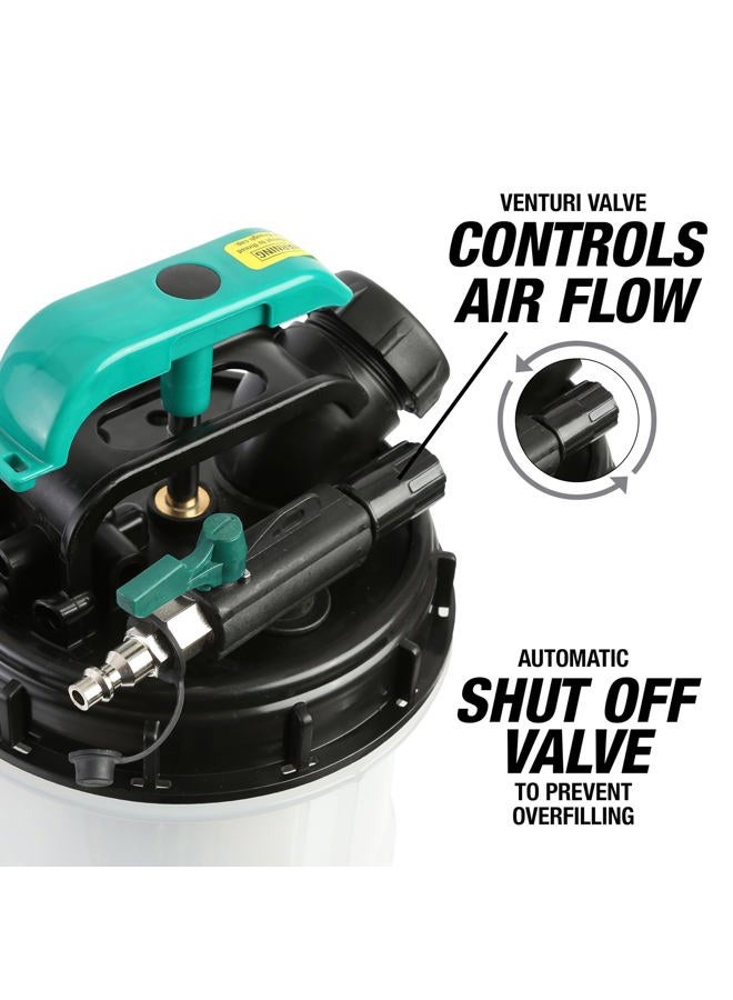 OEMTOOLS 24937 Pneumatic/Manual Fluid Extractor, 1.5 Gallon (6L) Oil Extractor Pump, For Coolant, Transmission, and Power Steering Fluid, 2 Dipstick Adapters, 5ft Hose - Image 4