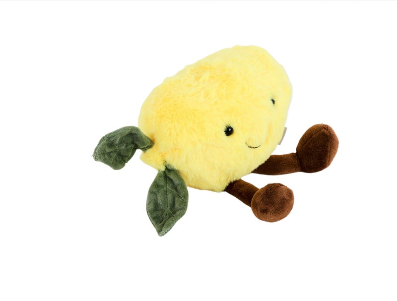 ميدي دمية الليمون القطيفة من Jellycat - دمية فاكهة لطيفة للأطفال والكبار - Image 2