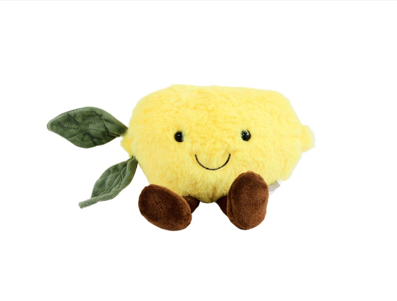 ميدي دمية الليمون القطيفة من Jellycat - دمية فاكهة لطيفة للأطفال والكبار - Image 1